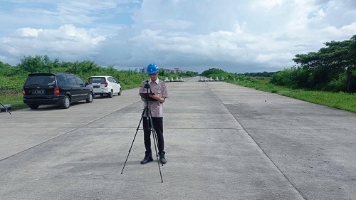 Pengambilan sampel Pengujian Udara ambien di lapangan